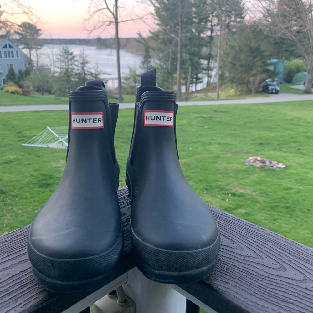 NWOT Hunter Black Original Chelsea Boots